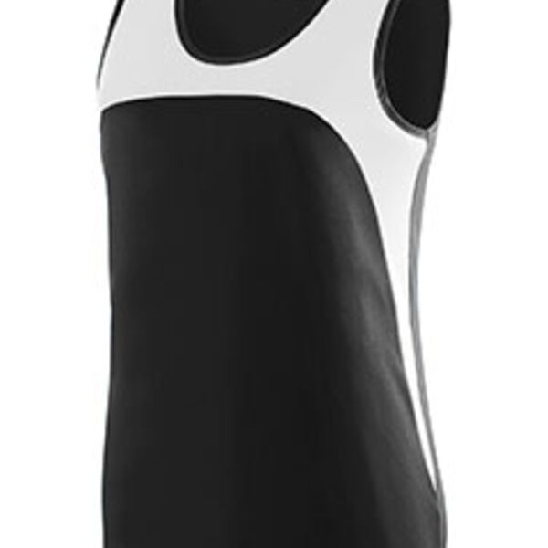 Ladies' Wicking Polyester Sleeveless Jersey with Contrast Inserts Thumbnail