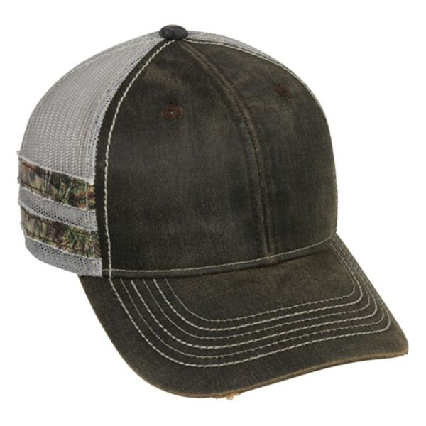 Frayed Camo Stripes Mesh-Back Cap Thumbnail
