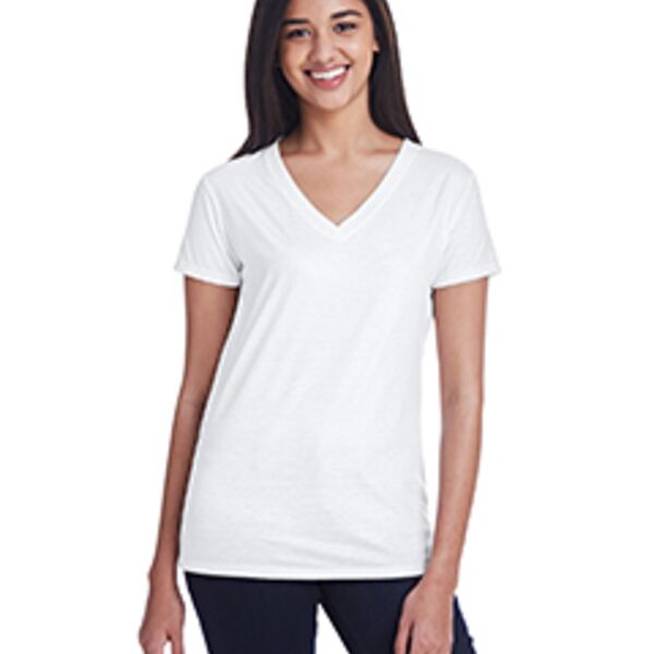 Ladies' Liquid Jersey V-Neck T-Shirt Thumbnail