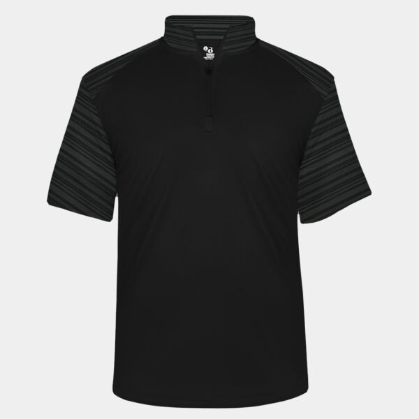 Sport Stripe Quarter Zip T-Shirt Thumbnail