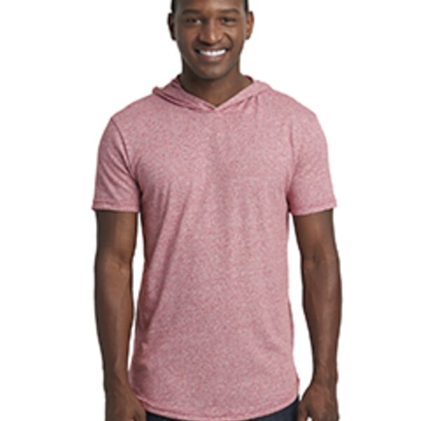 Unisex Mock Twist Short Sleeve Hoody T-Shirt Thumbnail