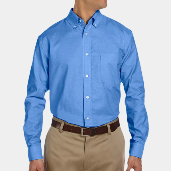 Men's Long-Sleeve Oxford with Stain-Release Thumbnail