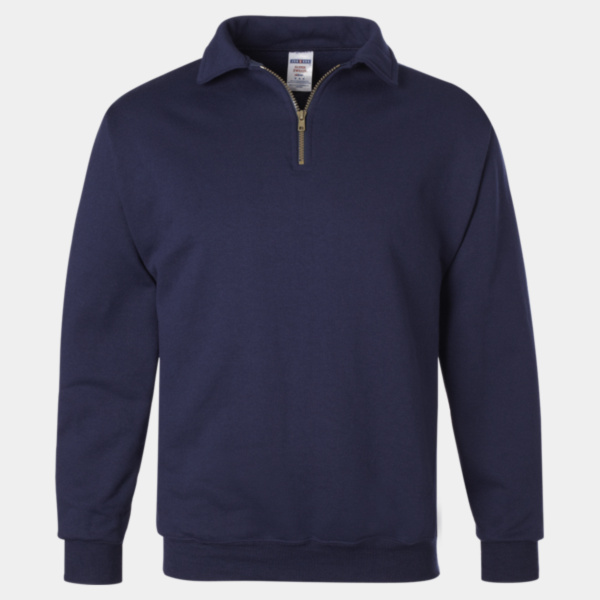 Unisex Super Sweats NuBlend® Quarter-Zip Cadet Collar Sweatshirt Thumbnail