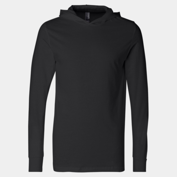 Unisex Jersey Hooded Long Sleeve Tee Thumbnail