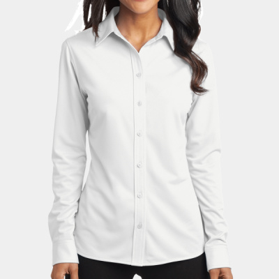Women's Dimension Knit Dress Shirt Thumbnail
