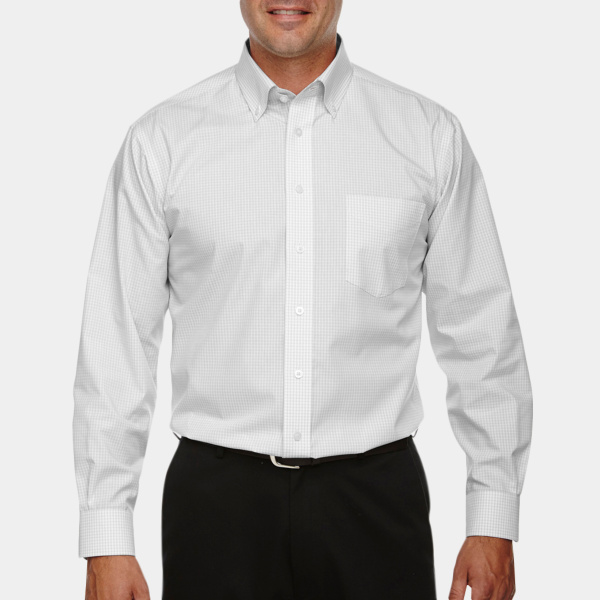 Men's Crown Collection® Gingham Check Woven Shirt Thumbnail