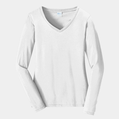 Women's Long Sleeve Fan Favorite V Neck Tee Thumbnail