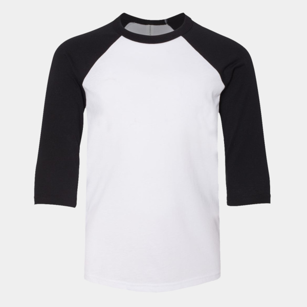 Youth Three-Quarter Sleeve Baseball Tee Thumbnail