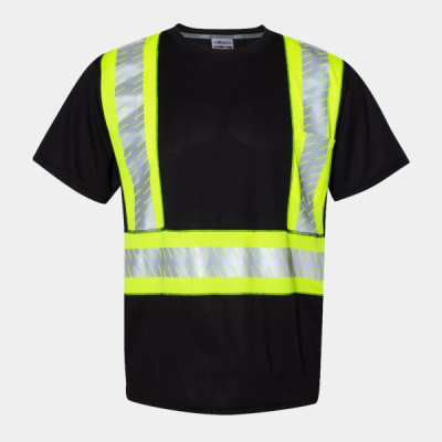 Unisex EV Series® Enhanced Visibility Contrast Pocket T-Shirt Thumbnail