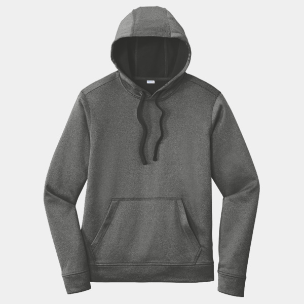 PosiCharge ® Sport Wick ® Heather Fleece Hooded Pullover Thumbnail