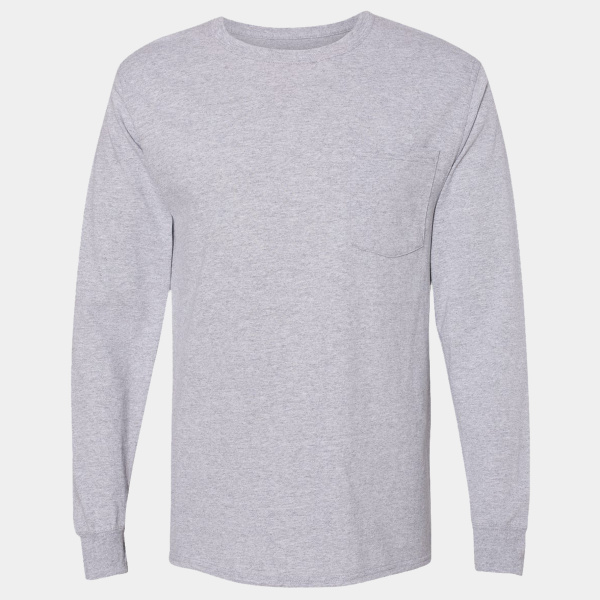 Adult Workwear Long-Sleeve Pocket T-Shirt Thumbnail