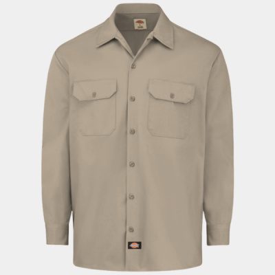 Men's Heavyweight Cotton Long Sleeve Shirt Thumbnail