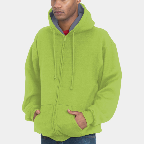 Adult USA Made Super Heavy Thermal-Lined Full-Zip Hooded Sweatshirt Thumbnail