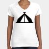 Women's Fine Jersey V-Neck Tee Thumbnail